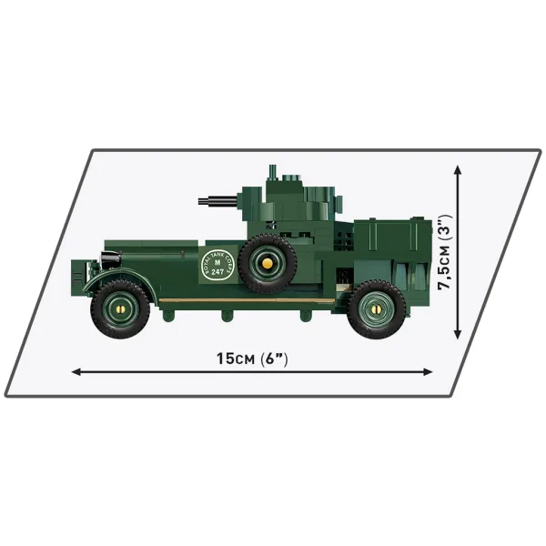 COBI: Gradbeni komplet oklepnega avtomobila Rolls Royce 1920 Pattern Mk I (2988) slika 3