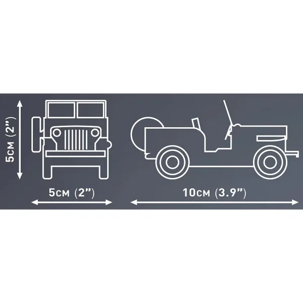 COBI: Gradbeni set Jeep Willys CJ-2A (24517) slika 3