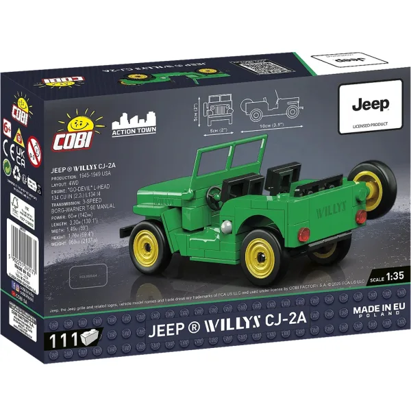 COBI: Gradbeni set Jeep Willys CJ-2A (24517) slika 4