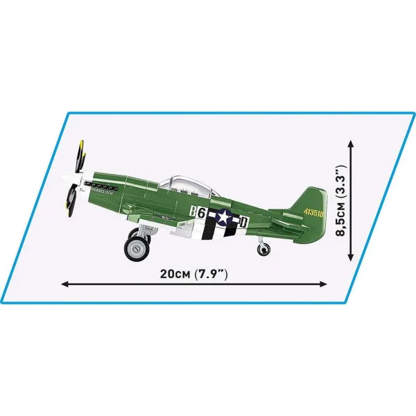 COBI: Gradbeni set lovskega letala Mustang P-51D (5860) slika 6