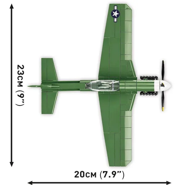 COBI: Gradbeni set lovskega letala Mustang P-51D (5860) slika 7