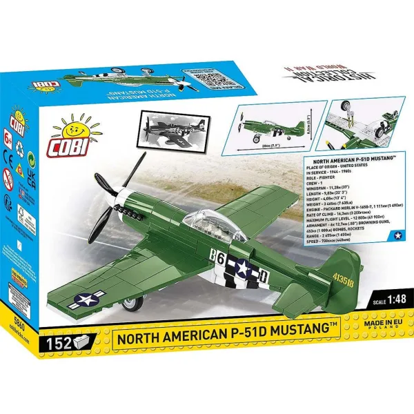 COBI: Gradbeni set lovskega letala Mustang P-51D (5860) slika 8