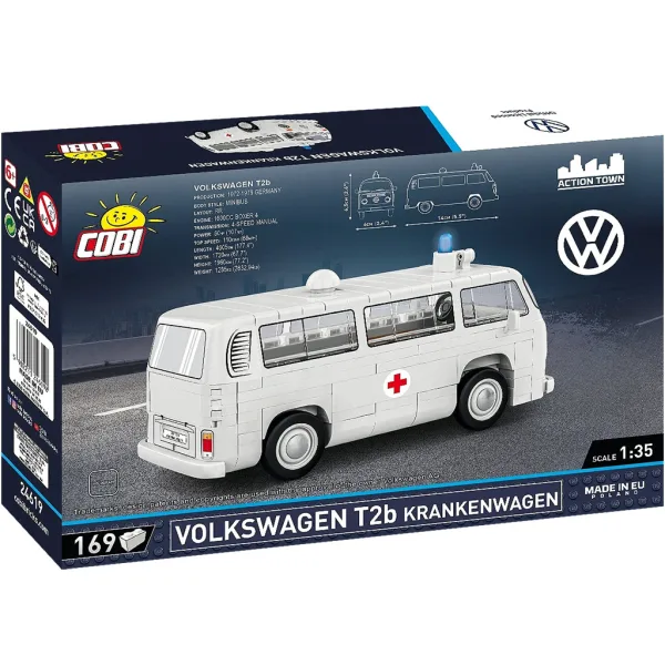 COBI: Gradbeni set reševalnega vozila Volkswagen T2b (24619) slika 3