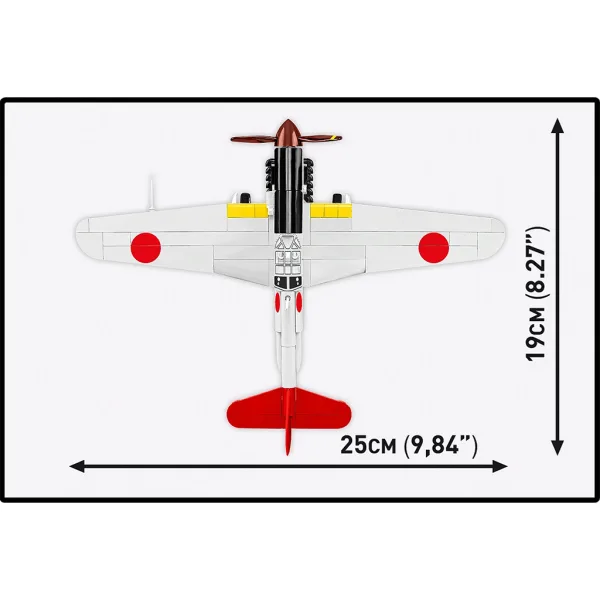 COBI: II. svetovna vojna Kawasaki Ki-61 Hien gradbeni komplet (5872) slika 4