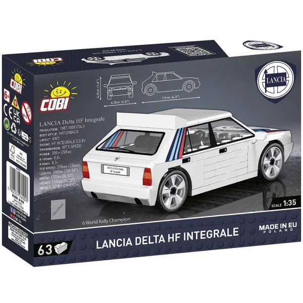 COBI: Lancia Delta HF Integrale avtomobilski gradbeni set (24509) slika 3