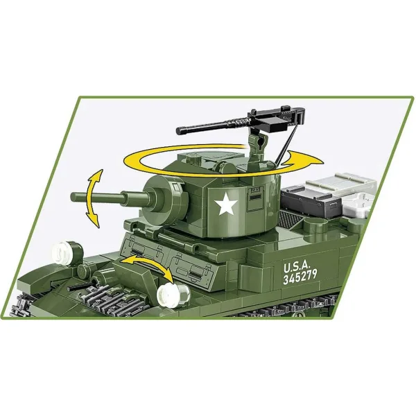 COBI: M3 Stuart bojniška igrača (3129) slika 3