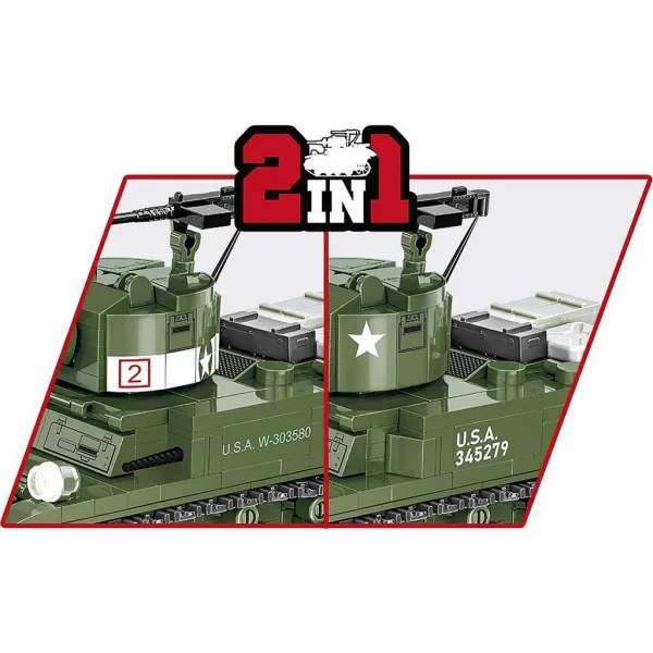 COBI: M3 Stuart bojniška igrača (3129) slika 5