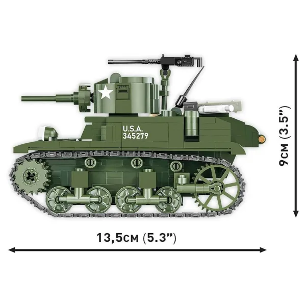 COBI: M3 Stuart bojniška igrača (3129) slika 6