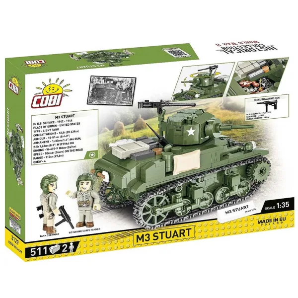 COBI: M3 Stuart bojniška igrača (3129) slika 8
