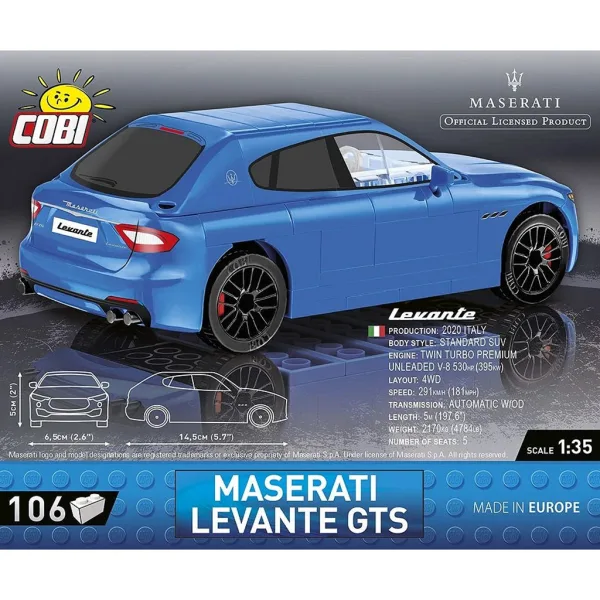 COBI: Maserati Levante GTS športni avtomobil komplet gradbeni igralni set (24569) slika 4