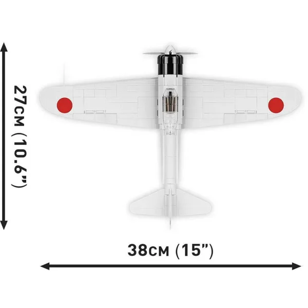 COBI: Mitsubishi A6M2 Zero‑Sen letalski konstrukcijski set (5729) slika 6