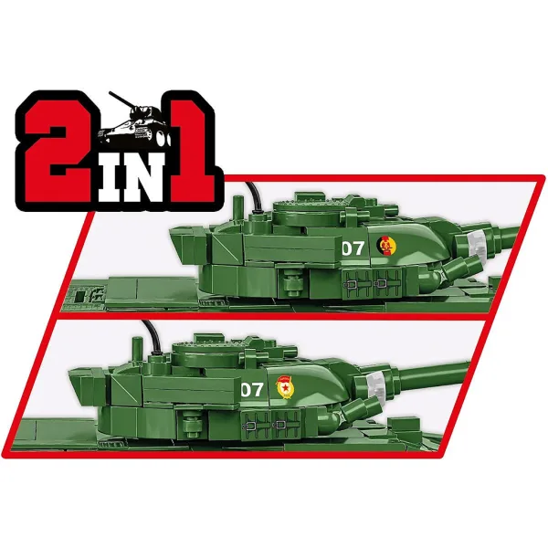 COBI: Oborožene sile T-72 (Vzhodna Nemčija/Sovjetska zveza) sestavljiva igrača - tank (2625) slika 6