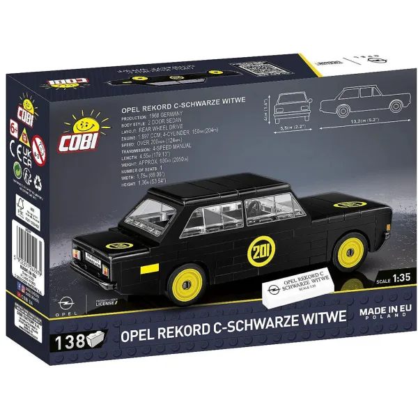 COBI: Opel Rekord C Črna vdova gradbena igrača (24597) slika 3