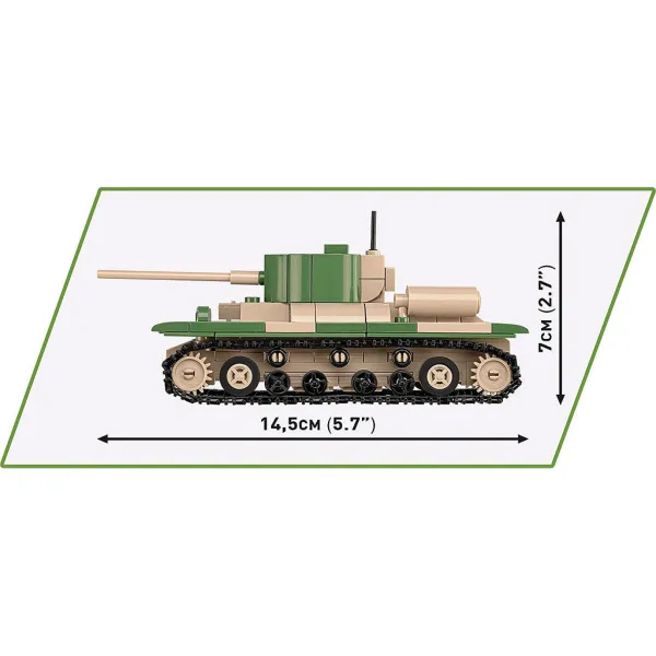 COBI: Panzer I, Renault R35 in Valentine IX – 3 v 1 gradbena igrača (2740) slika 5