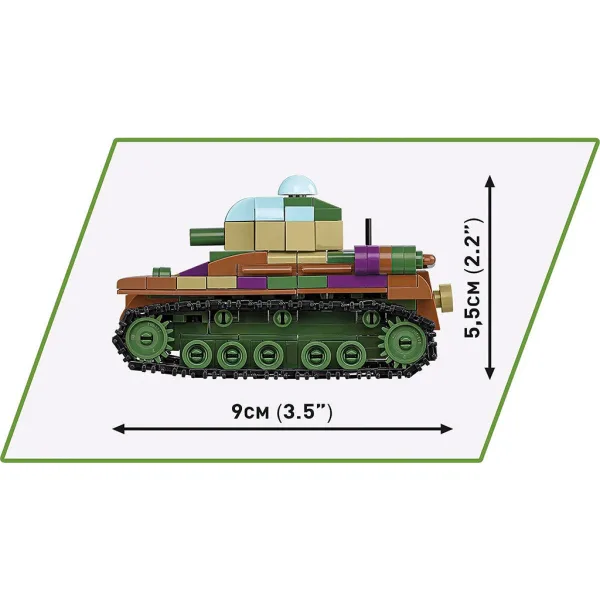 COBI: Panzer I, Renault R35 in Valentine IX – 3 v 1 gradbena igrača (2740) slika 6