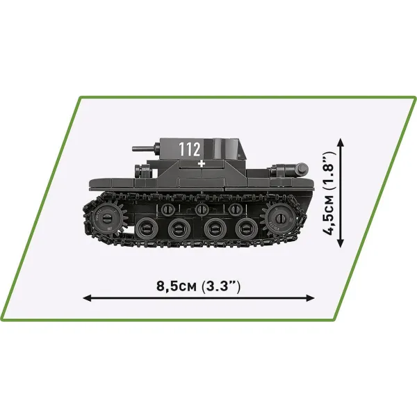 COBI: Panzer I, Renault R35 in Valentine IX – 3 v 1 gradbena igrača (2740) slika 7