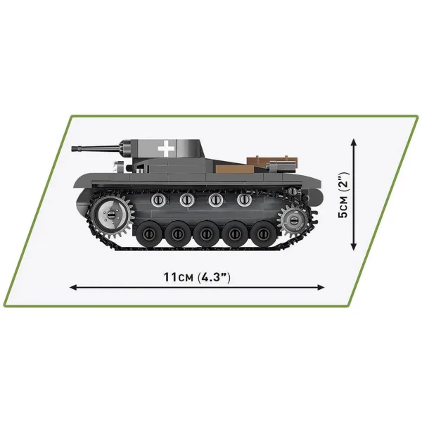 COBI: Panzer II Ausf. A gradbeni komplet (2718) slika 5