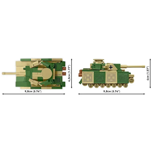 COBI: Panzer IV Ausf. J oklepni tank komplet za sestavljanje (3097) slika 4