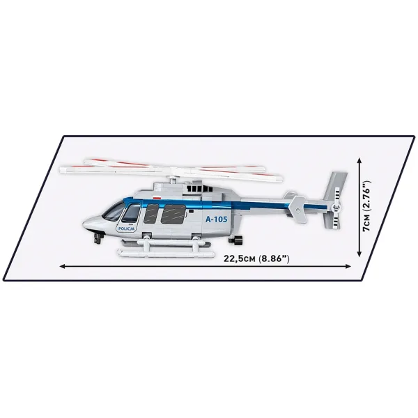 COBI: Policijski gradbeni set Bell 407 (26628) slika 4