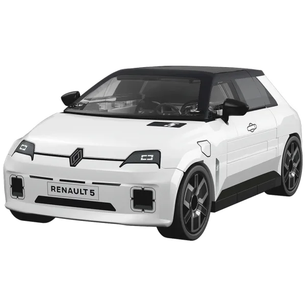 COBI: Renault 5 E-Tech beli avto — sestavljalni komplet (24675) slika 2