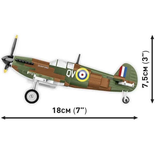 COBI: Spitfire Mk I N3200 Imperial War Museum Duxford letalski gradbeni set (5868) slika 3