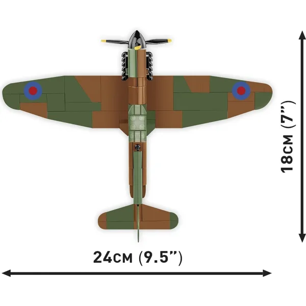 COBI: Spitfire Mk I N3200 Imperial War Museum Duxford letalski gradbeni set (5868) slika 4