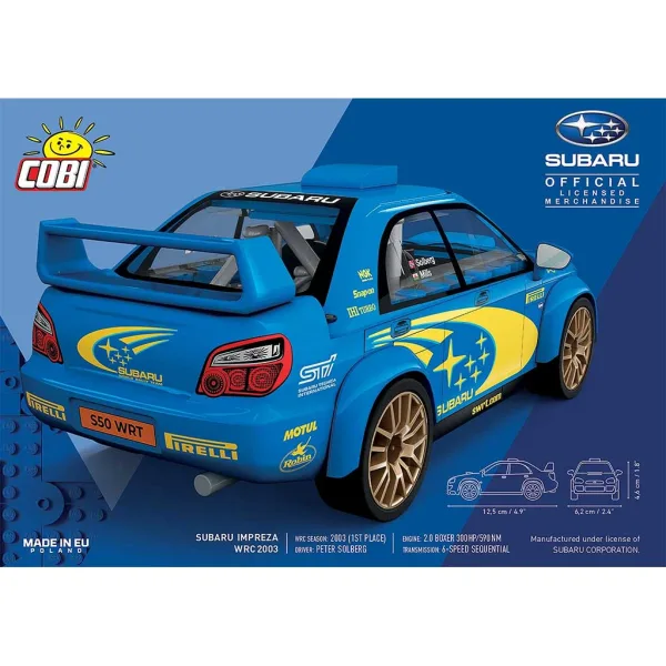 COBI: Subaru Impreza WRC 2003 sestavljalni komplet avtomobila (24650) slika 2