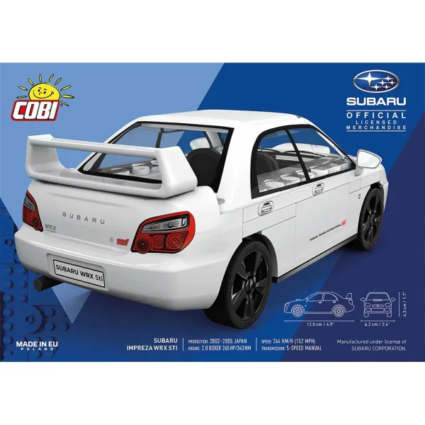 COBI: Subaru Impreza WRX STI komplet za sestavljanje avtomobila (24649) slika 2