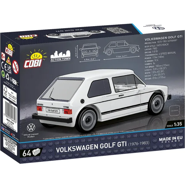 COBI: Volkswagen Golf GTI sestavljanka (24614) slika 3