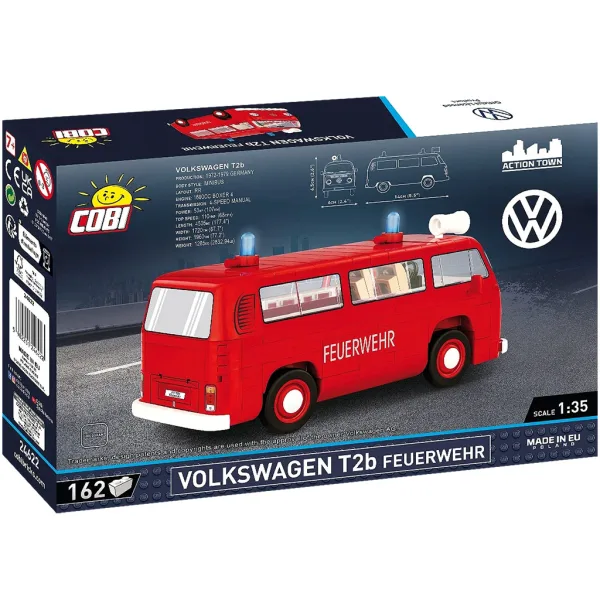 COBI: Volkswagen T2b gasilski tovornjak gradbena igrača (24622) slika 3