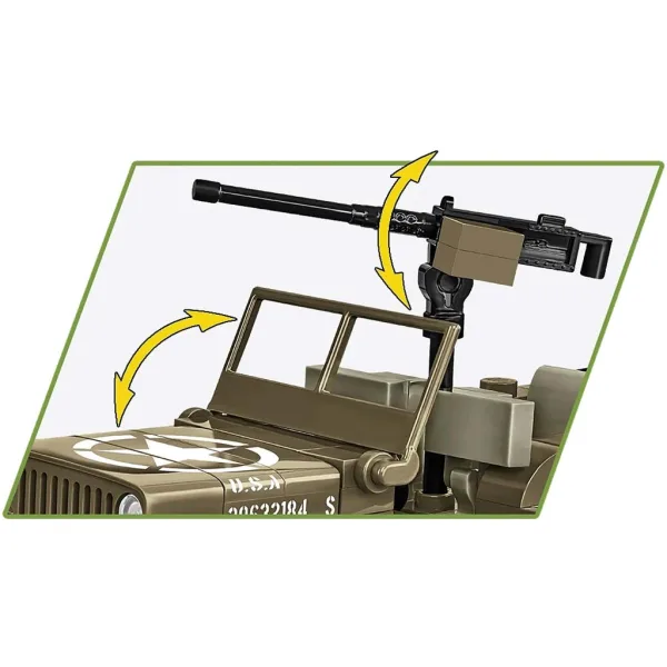COBI: Willys MB tank sestavljanka (3133) slika 4