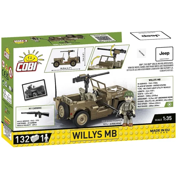COBI: Willys MB tank sestavljanka (3133) slika 7