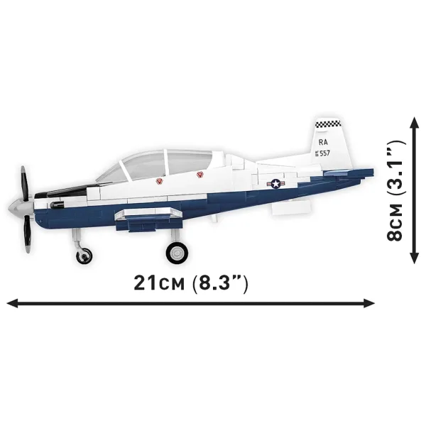 COBI: gradbeni komplet Beechcraft T-6 Texan II modre-bele barve (26624) slika 3