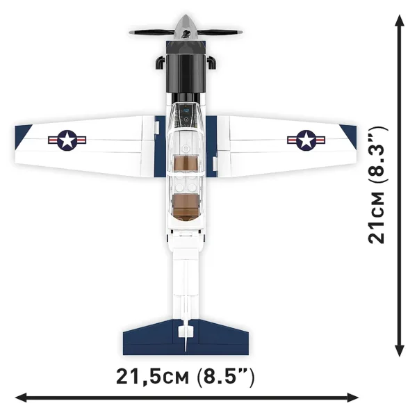 COBI: gradbeni komplet Beechcraft T-6 Texan II modre-bele barve (26624) slika 4