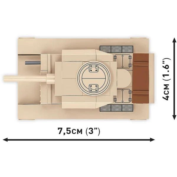 COBI: nemški tank Panzer III Ausf. L gradbeni set (3090) slika 4