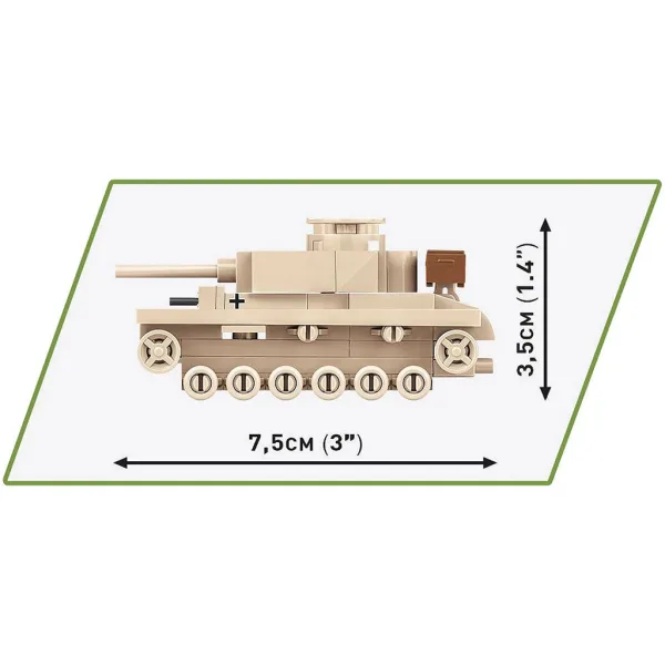 COBI: nemški tank Panzer III Ausf. L gradbeni set (3090) slika 5