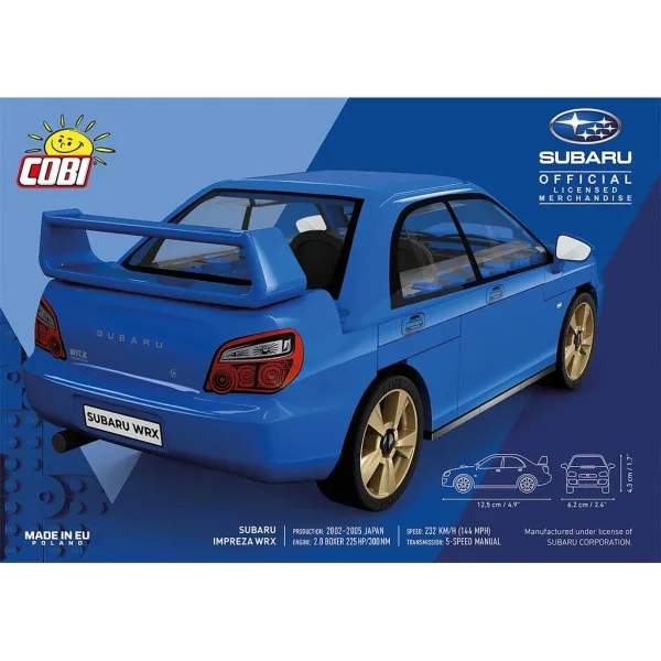 COBI: sestavljiv model avtomobila Subaru Impreza WRX (24648) slika 2