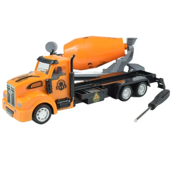City Truck: Preoblikovljiv gradbeni tovornjak na kolesih z označevalnimi tablicami 19cm slika 6