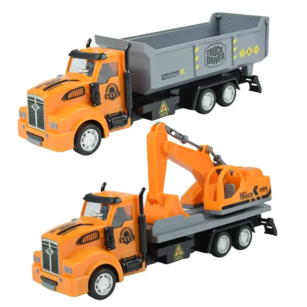 City Truck: Preoblikovljiv gradbeni tovornjak na kolesih z označevalnimi tablicami 19cm slika 7