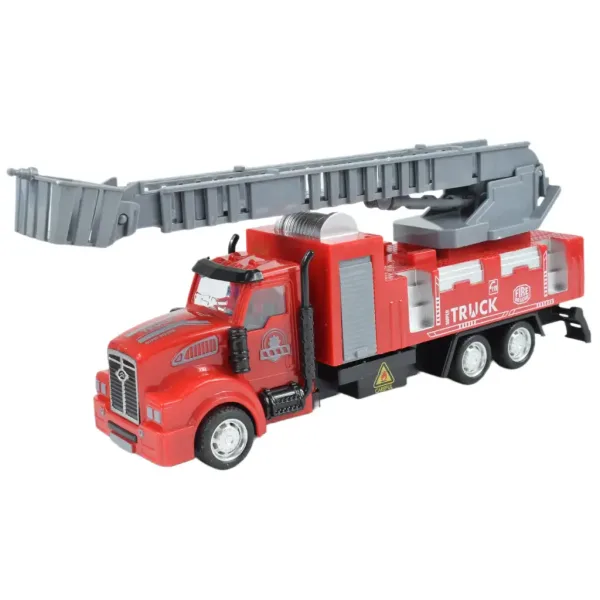City Truck: Preoblikovljiv tovornjak gasilske postaje na kolesih z opozorilnimi tablami 19cm slika 2