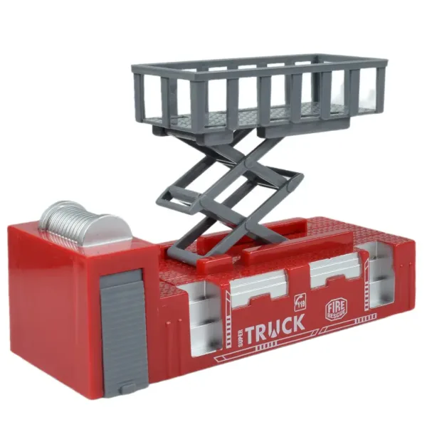 City Truck: Preoblikovljiv tovornjak gasilske postaje na kolesih z opozorilnimi tablami 19cm slika 3
