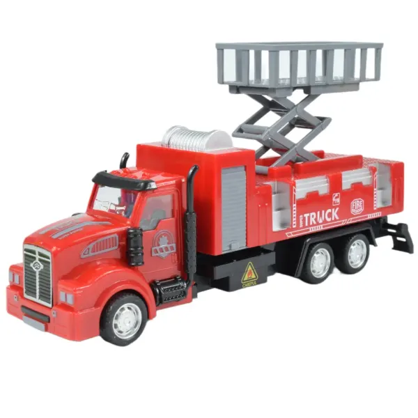 City Truck: Preoblikovljiv tovornjak gasilske postaje na kolesih z opozorilnimi tablami 19cm slika 8