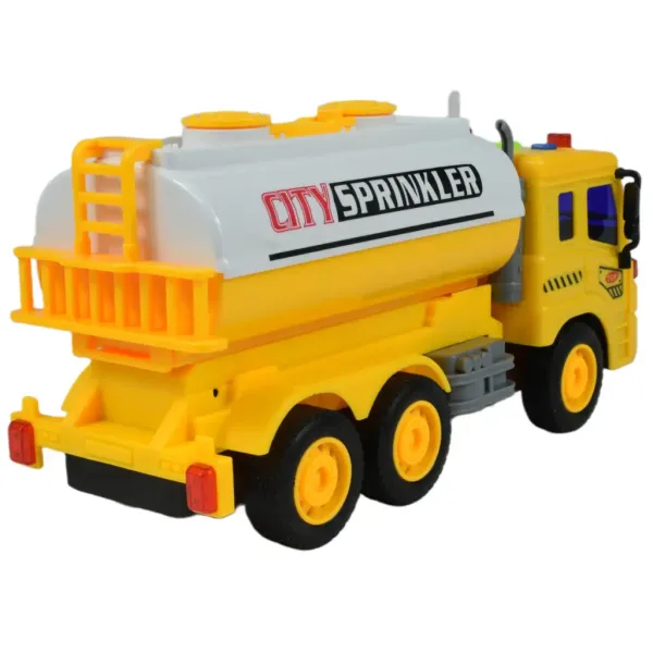 City Truck: Rumena cisterna tovornjak z lučjo in zvokom 1/18 slika 4