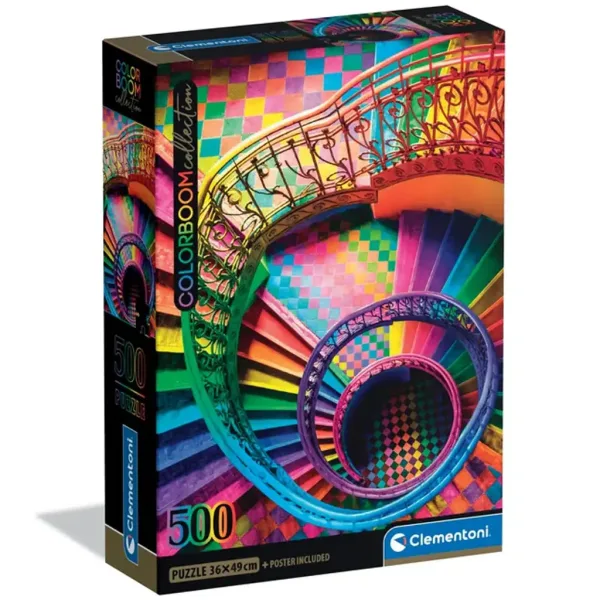 Colorboom Collection: Barvne stopnice 500-delna sestavljanka - Clementoni slika 1