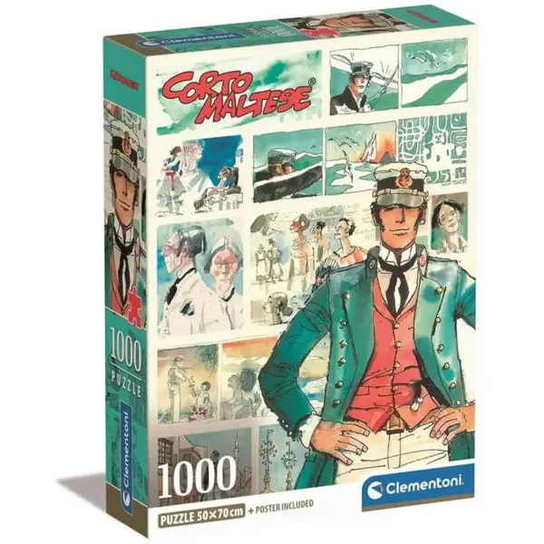 Corto Maltese stripovski HQC 1000-delna sestavljanka s posterjem - Clementoni slika 1