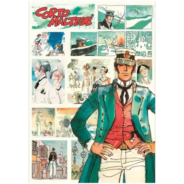 Corto Maltese stripovski HQC 1000-delna sestavljanka s posterjem - Clementoni slika 2