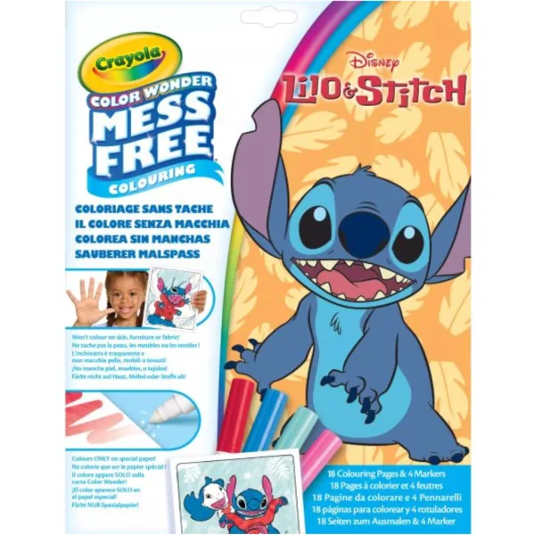 Crayola Color Wonder: Lilo & Stitch komplet za barvanje brez madežev v mapi slika 1