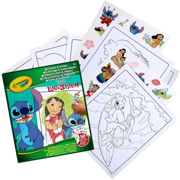 Crayola: Lilo & Stitch pobarvanka in knjiga z nalepkami slika 2