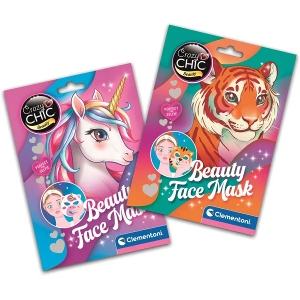 Crazy Chic: Beauty živalska maska za obraz v več različicah, 1 kos - Clementoni slika 2