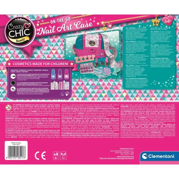 Crazy Chic: Komplet za igro - studio za nohte v torbici - Clementoni slika 3